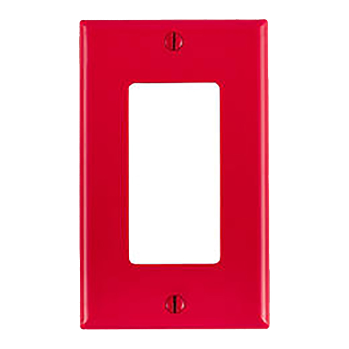 Placa 1 Ventana Nylon, Con Tornillos, Decora Rojo - 80401-0NR | Placa 1 Ventana Nylon, Con Tornillos, Decora Rojo - 80401-0NR