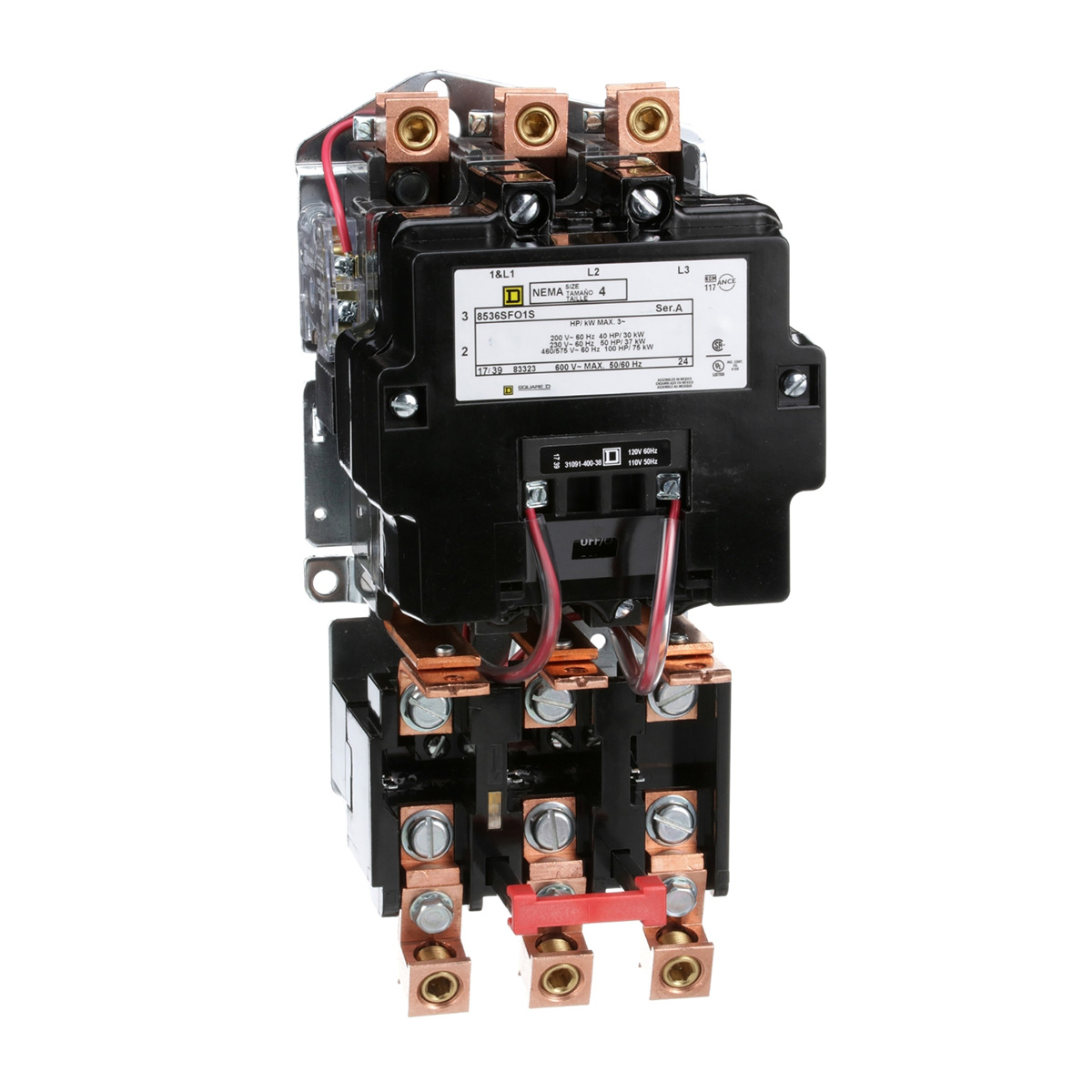 Arrancador Magn Tipo Abierto 3P 120V TAMAÑO 4 - 8536SFO1V02S | Arrancador Magn Tipo Abierto 3P 120V TAMAÑO 4 - 8536SFO1V02S