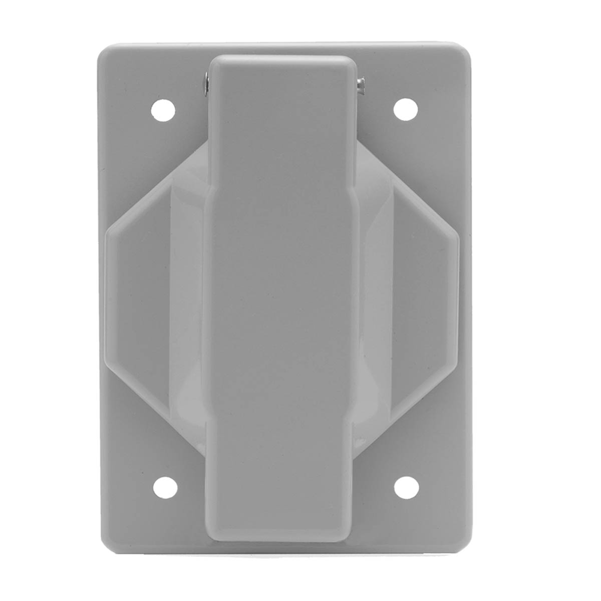 Placa de aluminio gris con tapa para receptaculo sencillo - 8800435 | Placa de aluminio gris con tapa para receptaculo sencillo - 8800435