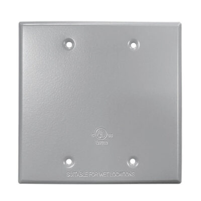 Placa de aluminio ciega cuadrada 4 1/2" x 4 1/2" - 8800460