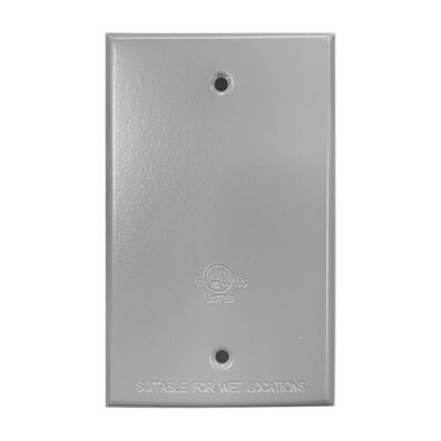 Placa de aluminio ciega rectangular 2" x 4" - 8800470