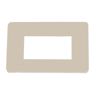 Placa de plástico marfil sencilla - 8800501