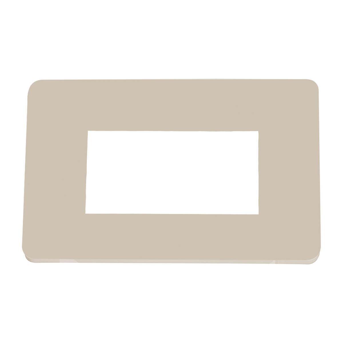 Placa de plástico marfil sencilla - 8800506 | Placa de plástico marfil sencilla - 8800506