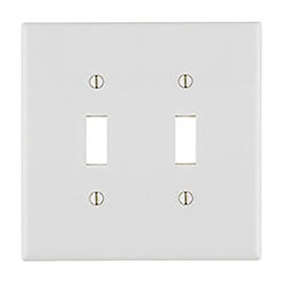 Placa P/2 Interruptores De Palanca Blanco - 88009-000