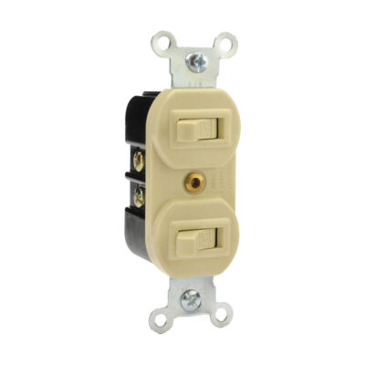 Apagador doble Marfil - 8840050