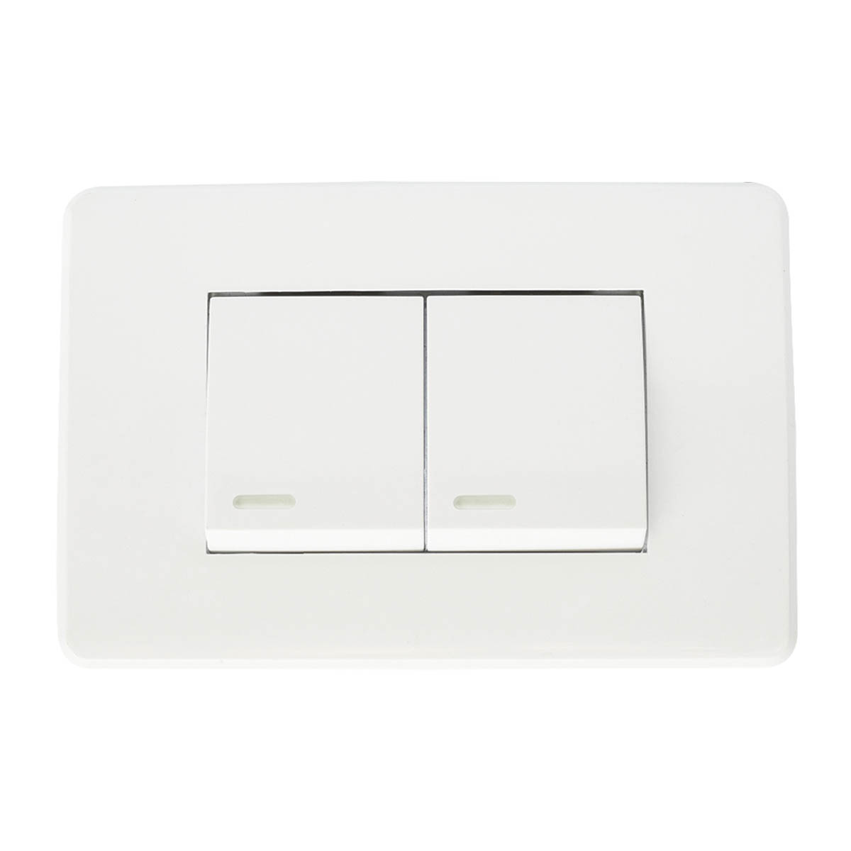 Apagador doble con placa blanca - 8840900 | Apagador doble con placa blanca - 8840900