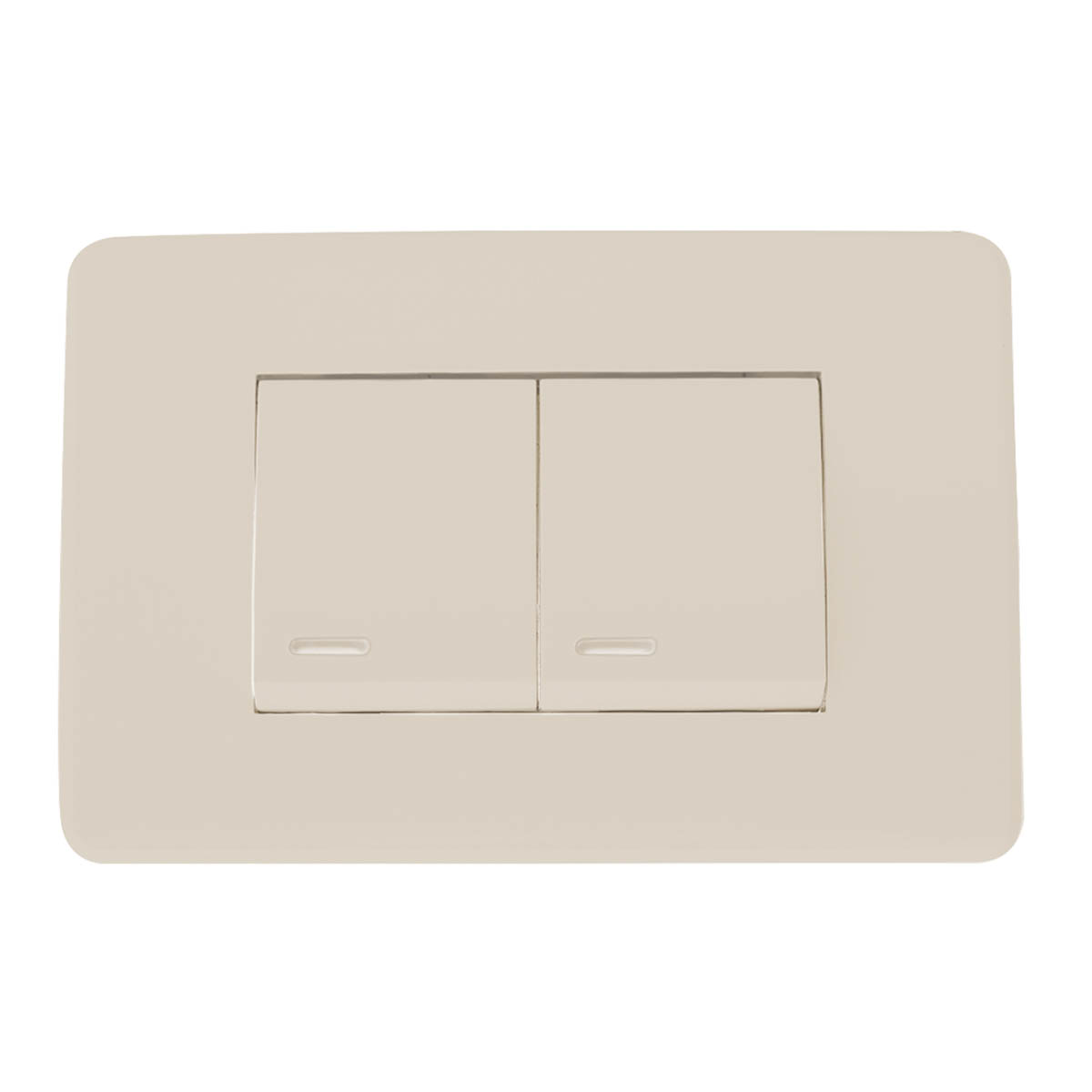 Apagador doble con placa marfil - 8840901 | Apagador doble con placa marfil - 8840901