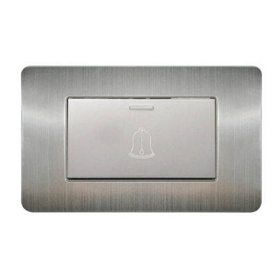 Apagador para timbre con placa de acero inoxidable - 8841420