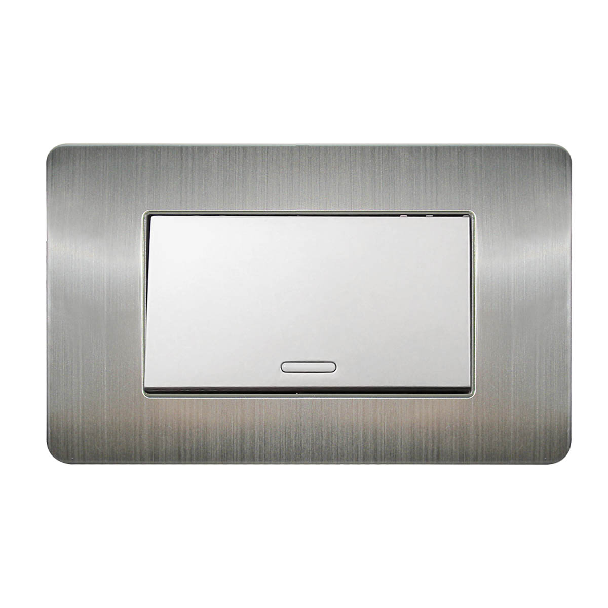 Apagador sencillo con placa de acero inoxidable - 8841910 | Apagador sencillo con placa de acero inoxidable - 8841910