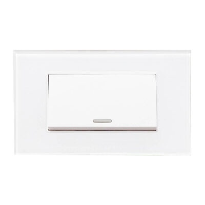 Apagador de escalera con placa de acrilico blanca - 8842911