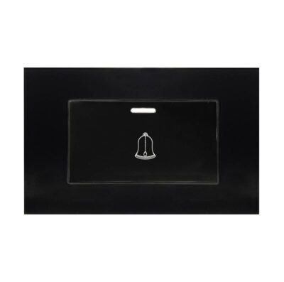 Apagador para timbre con placa de acrilico negra - 8843420