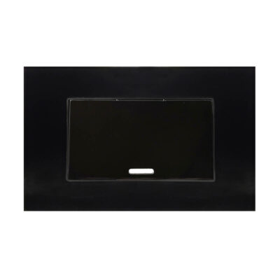 Apagador sencillo con placa de acrilico negra - 8843910