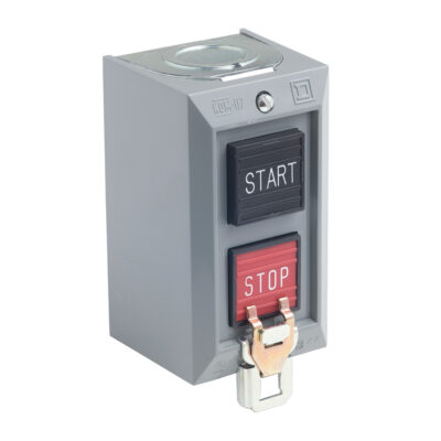 Complete Control Station, Harmony 9001B, 2 Push Buttons Start/Stop, Lockout On Stop, 5A, 600V Ac, 1No + 1Nc, Nema 1 - 9001BG204