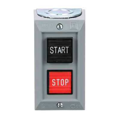 Complete Control Station, Harmony 9001B, 2 Push Buttons Start/Stop, Interlocked Contact, 5A, 600V Ac, 2No, Nema 1 - 9001BG215