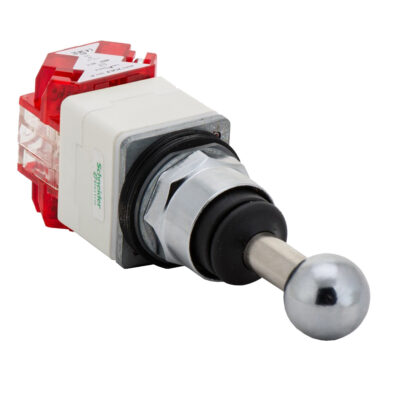 Mando Joystick Diametro 30 - Vertical - 3 Posiciones Retorno Resorte - Sin Contacto - 9001K31