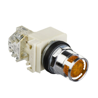 Pulsador Amarillo Luminoso Diametro 30- Retorno De Resorte Nivelado - 24 V - 1 Ac - 9001K3L35LYAH13