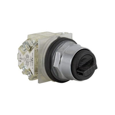 Conmutador Selector Negro Diametro 30 - Con Maneta - 3 Posiciones - 2 Na + 2 Nc - 9001KS43BH2