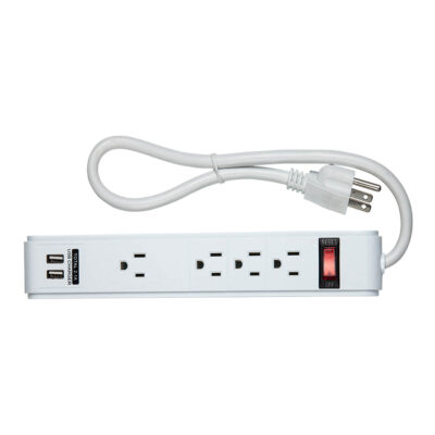 Barra multicontactos 4 tomas aterrizadas mas 2 tomas USB - 9700400