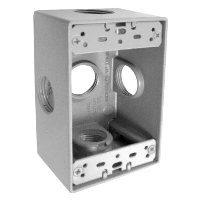 Caja rectangular de aluminio 71 x 116 x 50 mm - 9840040