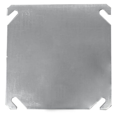 Tapa metálica cuadrada reforzada Calibre: 19 - 4x4" - 9840280