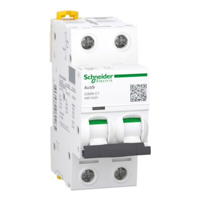Acti9 Interruptor Termomagnetico Ic60N 2X1A Curva C - A9F74201