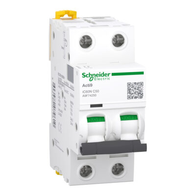 Acti9 Interruptor Termomagnetico Ic60N 2X50A Curva C - A9F74250