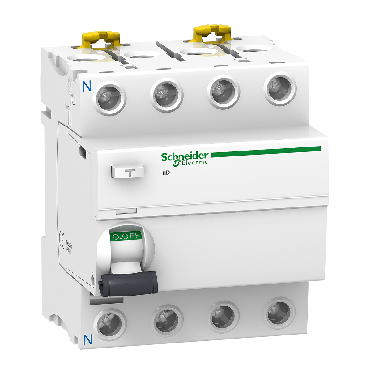 Interruptor Diferencial Ild Acti 9 Montaje Riel Din 4P – 40 A, Sensibilidad De Falla 30 Ma – Tipo Ca 220/240 Vca - A9R71440 | Interruptor Diferencial Ild Acti 9 Montaje Riel Din 4P – 40 A, Sensibilidad De Falla 30 Ma – Tipo Ca 220/240 Vca - A9R71440