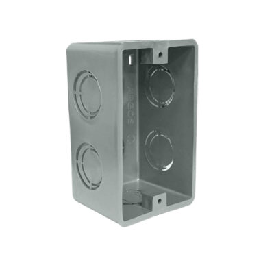 Caja de registro sin tapa gris 5x5" - CAJA725