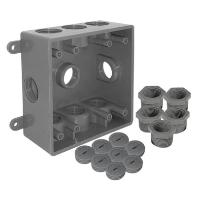 Caja cuadrada no metálica 117 x 117 x 50 mm - CAPC719G