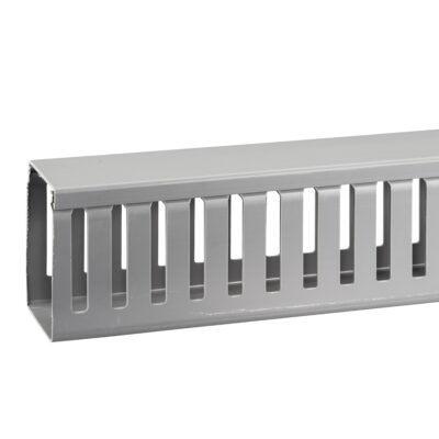 Canaleta Ranurada Dexson Dxn10102 60X80 Mm De 2 Metros, Gris - DXN10102