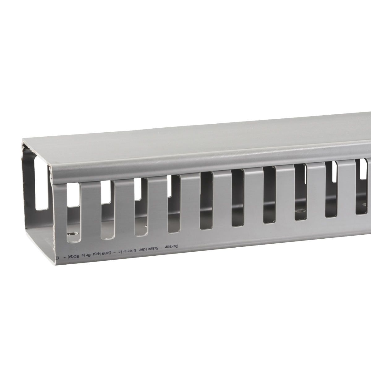 Canaleta Ranurada Dexson Dxn10112 80X60 Mm De 2 Metros, Gris - DXN10112 | Canaleta Ranurada Dexson Dxn10112 80X60 Mm De 2 Metros, Gris - DXN10112