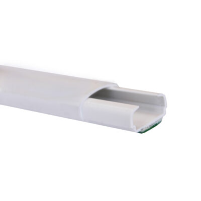 Canaleta Dexson De 2 Metros De Largo, 22 Mm De Ancho, 10 Mm De Alto, Color Blanco, Con Adhesivo - DXN10461