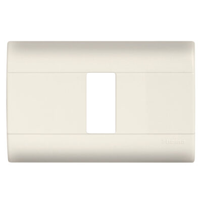 Placa Con Chasis Color Marfil De Resina 1 Mód. - E5N1