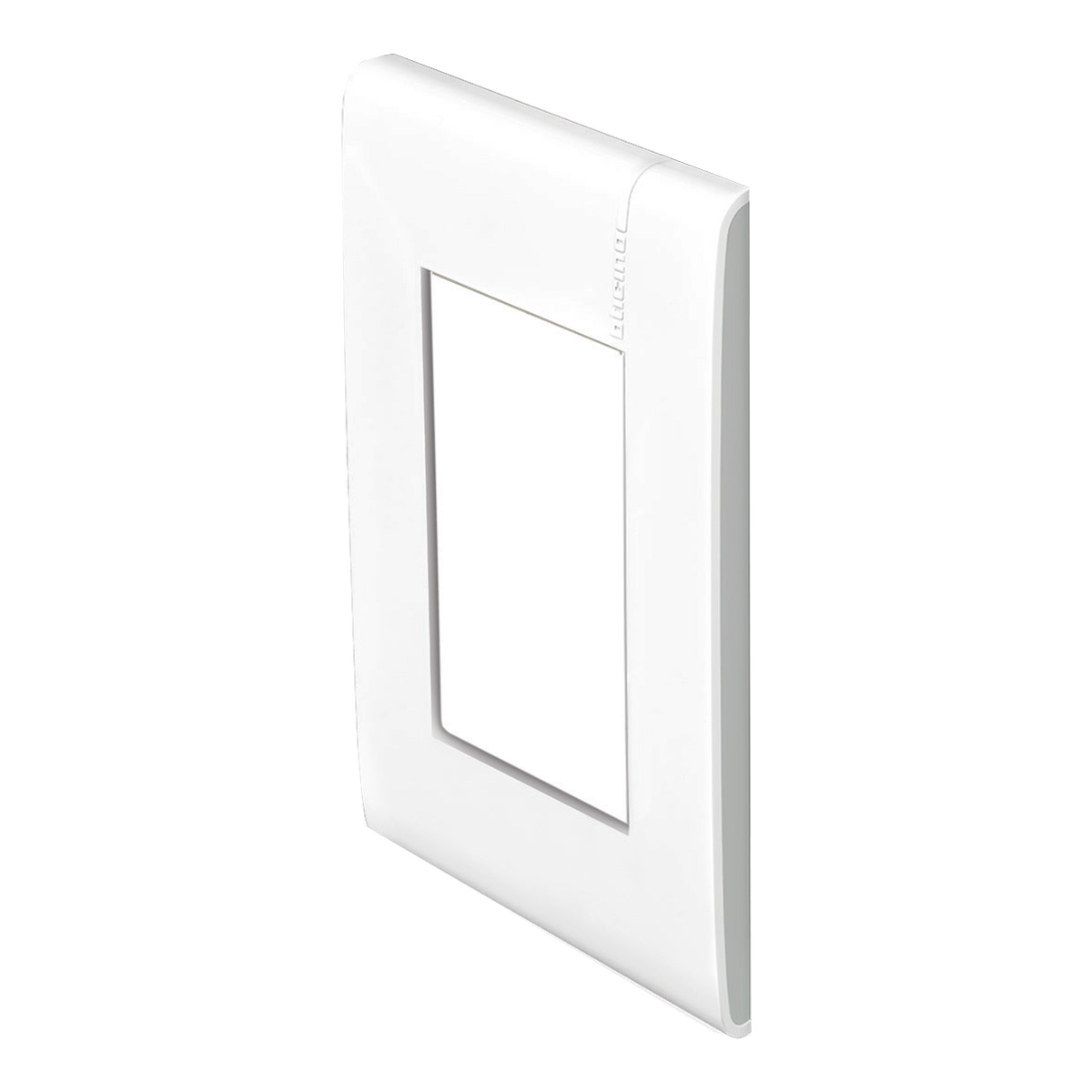 Placa De 3 Módulos Color Blanca, Con Perfiles Laterales Color Luna - E5N3LNPTL | Placa De 3 Módulos Color Blanca, Con Perfiles Laterales Color Luna - E5N3LNPTL