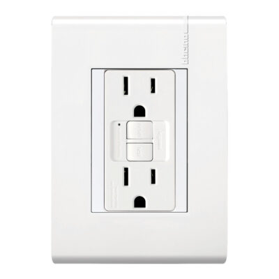 Toma Corriente Dúplex 2P+T + Icft Con Protección Infantil, 15A, 127-250V~, Placa Blanca - E6028GFG6PTL