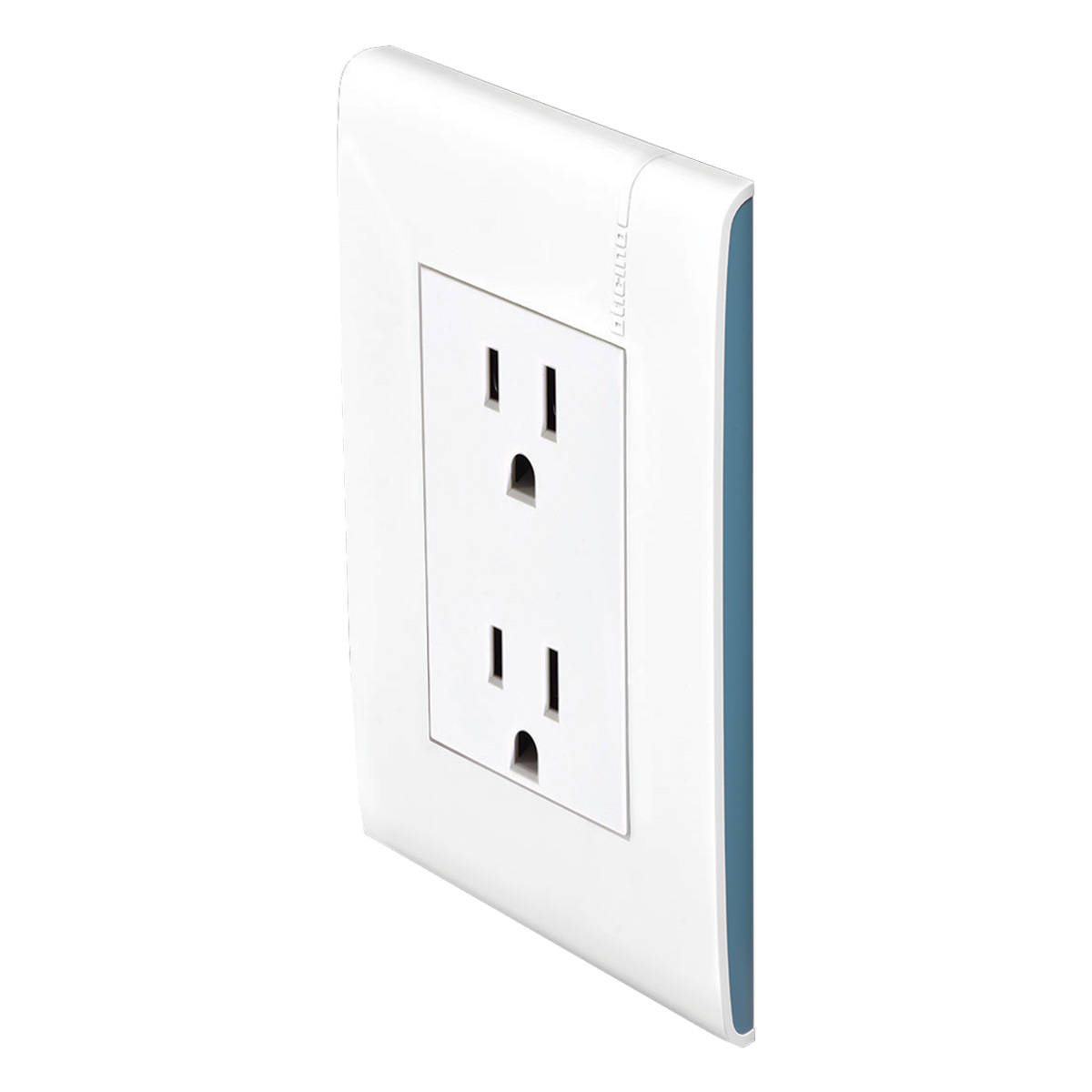 Toma Corriente Dúplex 2P+T Con Protección Infantil, 15A, 127-250V~, Placa Aqua - E6028NAQPTL | Toma Corriente Dúplex 2P+T Con Protección Infantil, 15A, 127-250V~, Placa Aqua - E6028NAQPTL