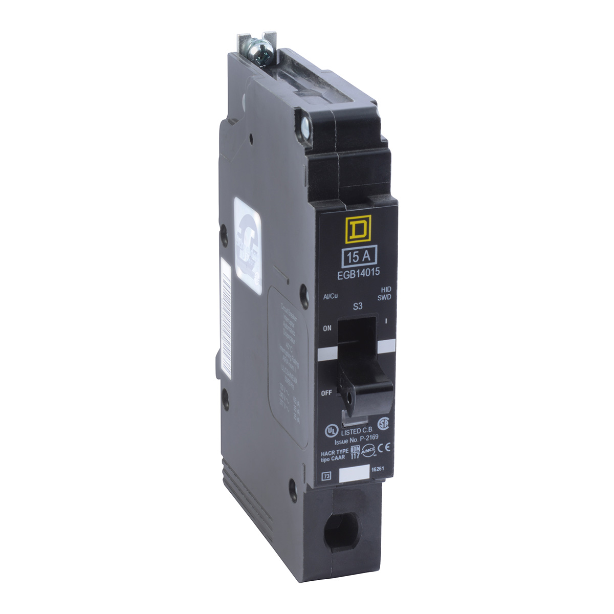 Interruptor Termomágnetico Marco E Para Tableros NF 1P 277Vca 15A - EJB14015 | Interruptor Termomágnetico Marco E Para Tableros NF 1P 277Vca 15A - EJB14015