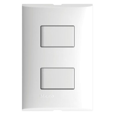Placa Con 2 Interruptores Sencillos 10A 127V - FZA512