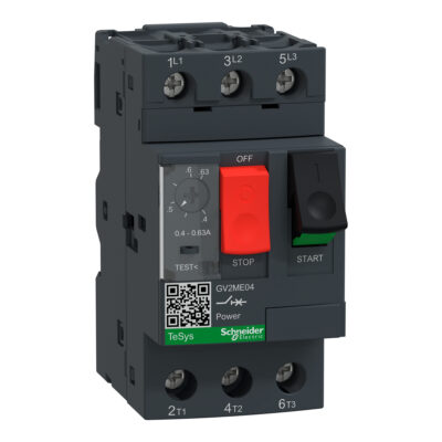 Tesys Gv2 Guardamotor Termomagnético 3P – Ac-3 <= 440Vca 0 4-0 63 A - GV2ME04