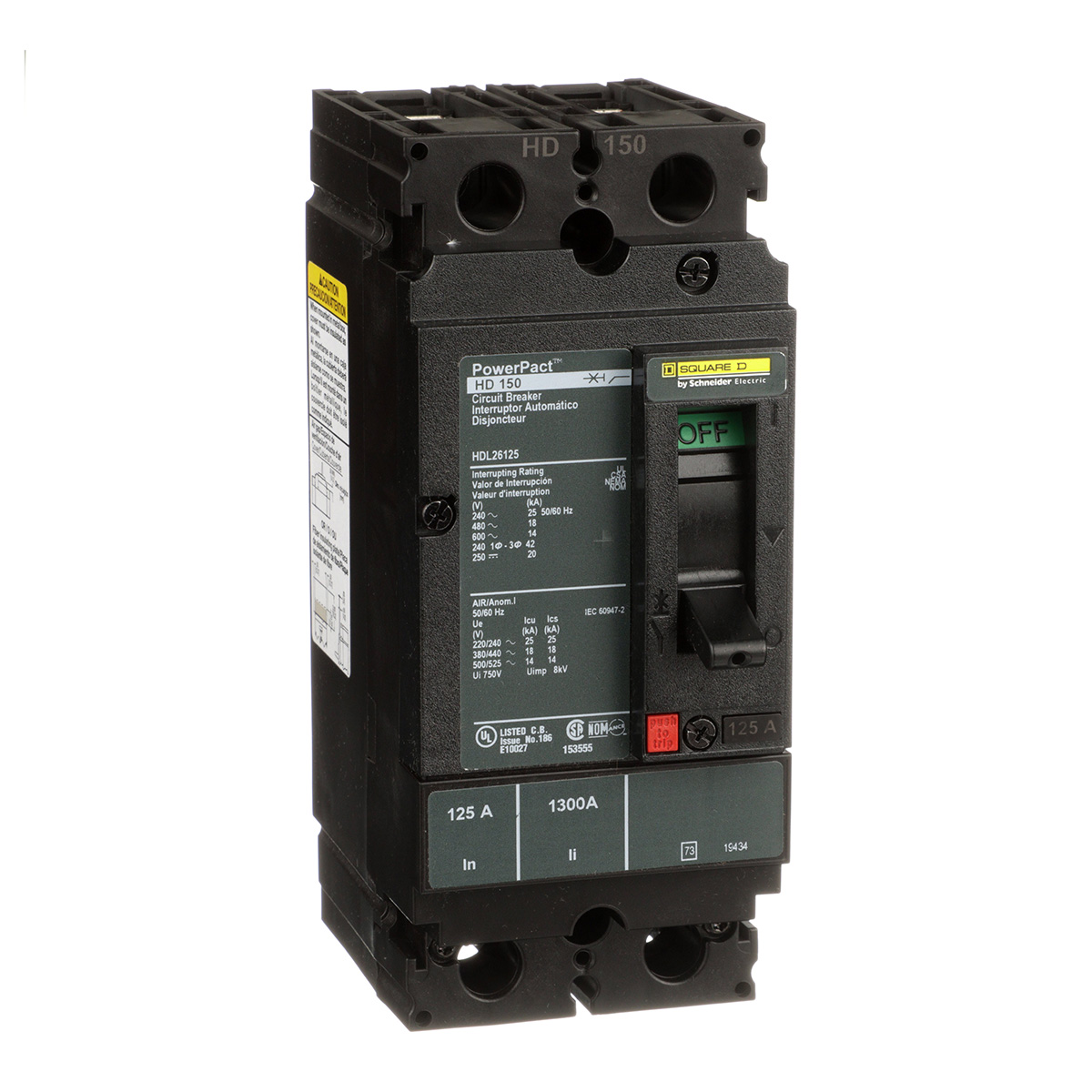 HDL I.T.M. 2P 125A 18KA SQD - HDL26125 | HDL I.T.M. 2P 125A 18KA SQD - HDL26125