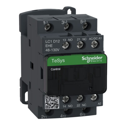 CONTACTOR 3P AC3 <= 440V 12A 4 LC1D12EHE