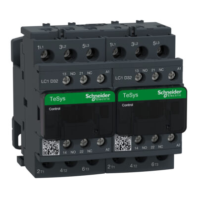 Tesys D Reversing Contactor - 3P(3 No) - Ac-3 - <= 440 V 32 A - 110 V Ac Coil - LC2D32F7
