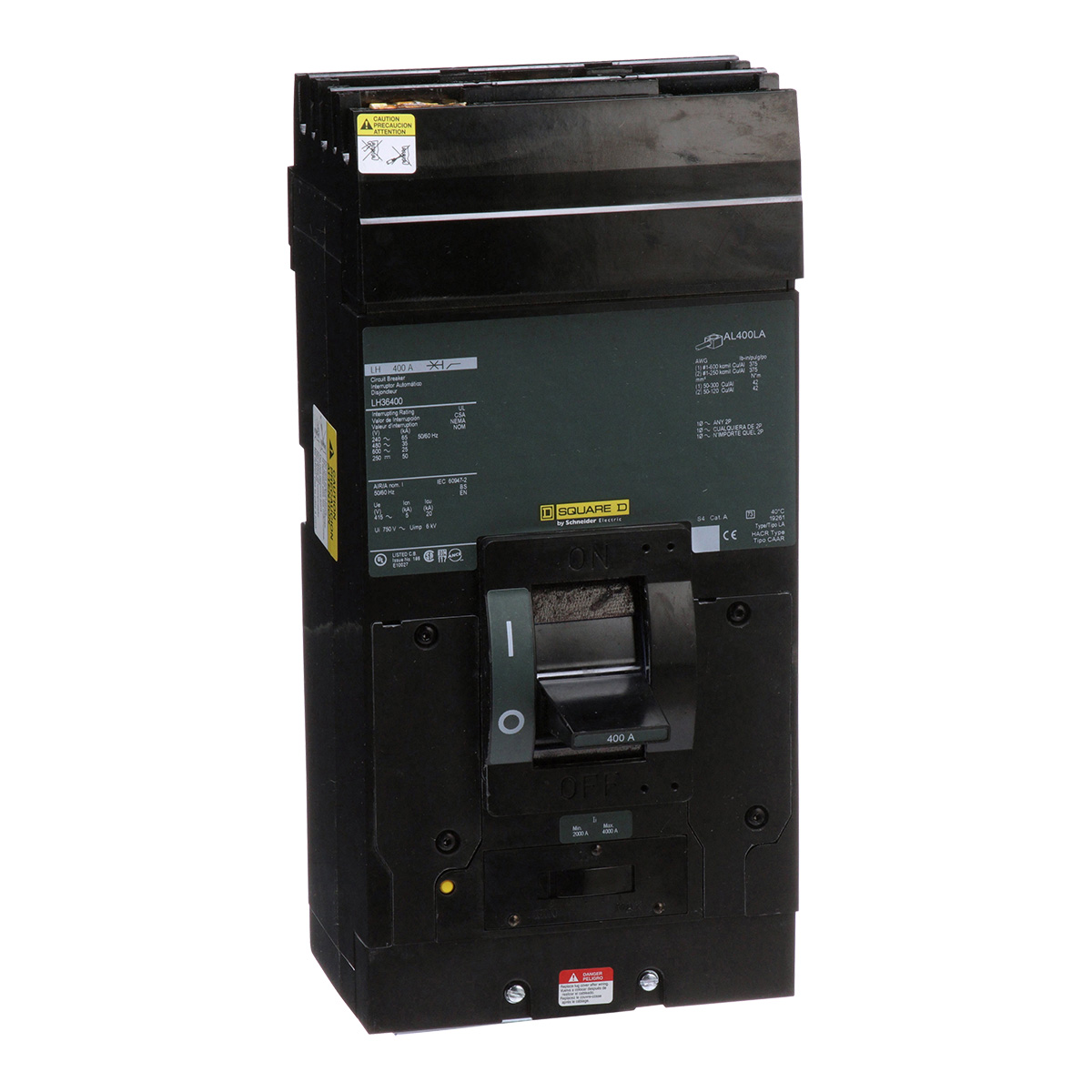 Interruptor Termomágnetico Marco L I-Line 3P 600Vca 400A - LH36400 | Interruptor Termomágnetico Marco L I-Line 3P 600Vca 400A - LH36400