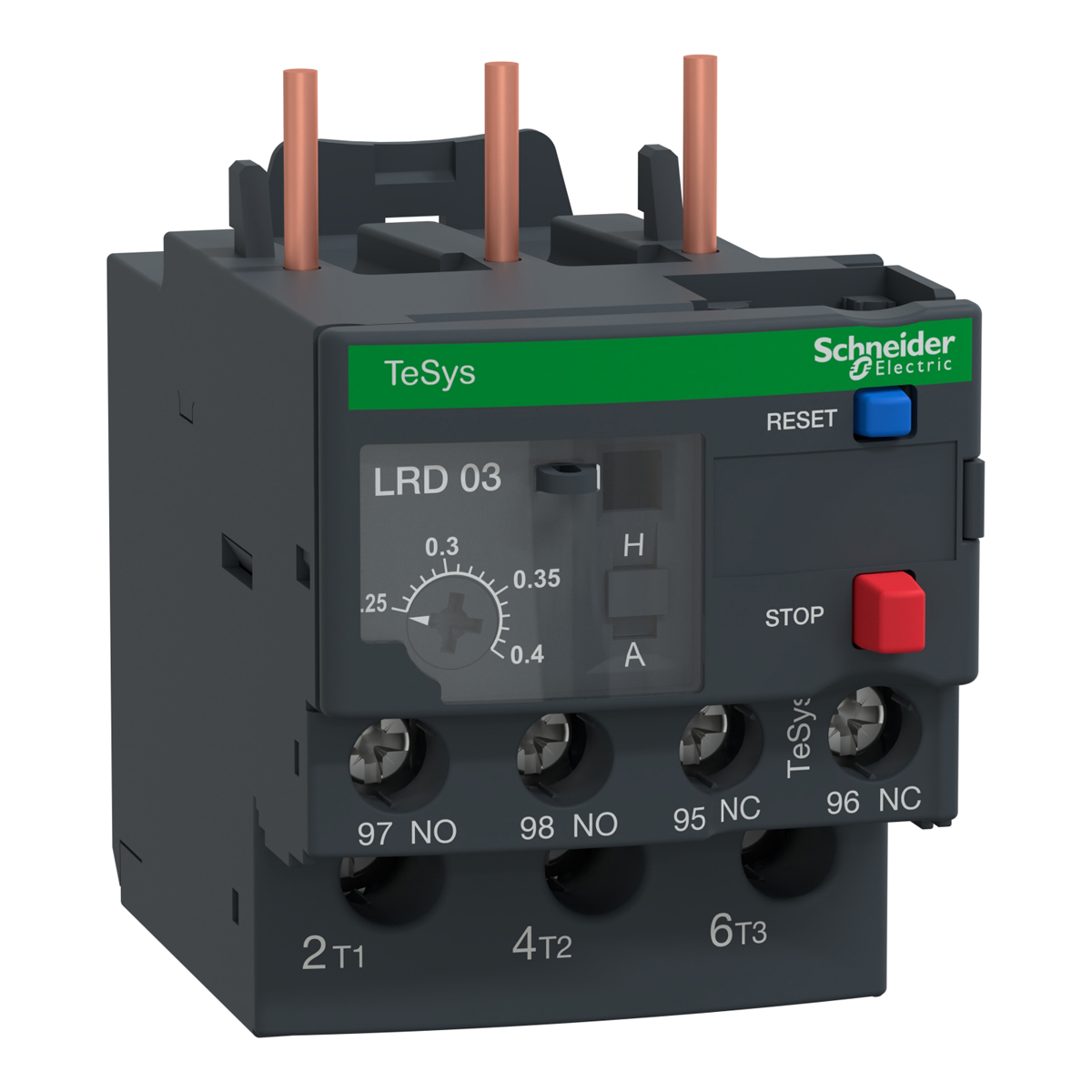 Tesys D - Relevador S De Protección Térmica - 0,25...0,4 A - Clase 10A - LRD03 | Tesys D - Relevador S De Protección Térmica - 0,25...0,4 A - Clase 10A - LRD03