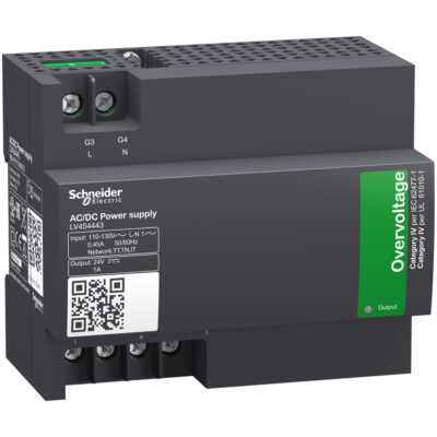Módulo De Fuente De Alimentación Externa, Voltaje De Entrada 110 V Ca A 130 V Ca 50/60 Hz, Voltaje De Salida 24 V Cc, Corriente De Salida 1 A - LV454443