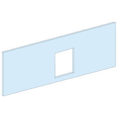 Placa Frontal, Prismaset P, Para Nsx/Cvs250, 4M, Horizontal, Fija, Palanca/Mando Giratorio, W600, Blanco, Ral 9003 - LVS03232