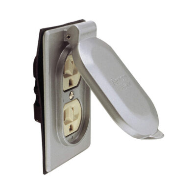 RECEP. DPX POLAR. C/TAPA GRIS  M5250WP
