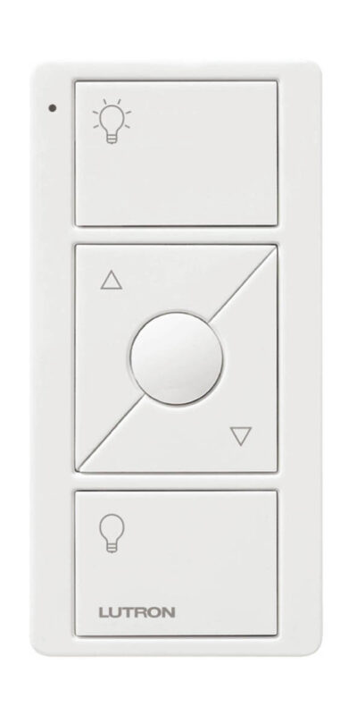 Control remoto PICO 3 botones subir/bajar /encender/apagar, Caseta, RA3, Color Blanco - PJ2-3BRL-GWH-L01