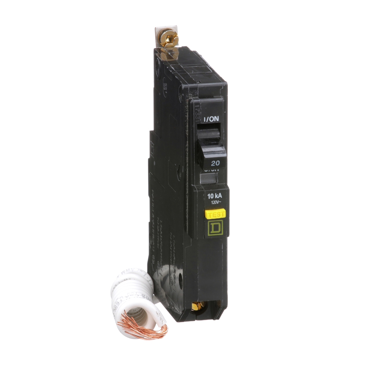 Interruptor Termomagnetico Qob 1 Polo 20 A, 6Ma Gfi, 10 Ka, Pgtail, Atornillable - QOB120GFI | Interruptor Termomagnetico Qob 1 Polo 20 A, 6Ma Gfi, 10 Ka, Pgtail, Atornillable - QOB120GFI