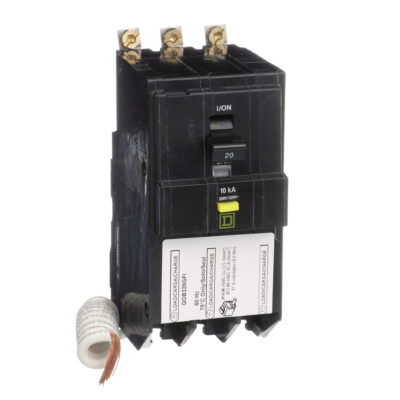 Interruptor Termomagnetico Qo 3 P 20  A, 6Ma Gfi, 10 Ka, Pgtail,  Atornillable - QOB320GFI